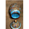 Image 4 : Cloisonné Covered Jar with Floral Design