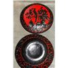Image 5 : Carved Lacquer Circular Box with Bird and Rock Design (Tixi Technique)