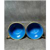 Image 5 : Pair of Cloisonné Enamel Cups with Black Ground and Gilded Dragon Motifs