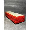 Image 4 : Cinnabar Lacquer Box with Carved White Jade InlaLate Qing Dynasty Lacquered Copper Box with Xiuyan J
