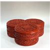 Image 2 : Qing Dynasty Carved Red Lacquer “Three-Ruyi” Box