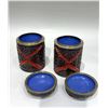 Image 5 : Pair of Carved Lacquer Tea Caddies