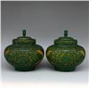 Image 1 : Copper-Base Carved Green Tea Canister