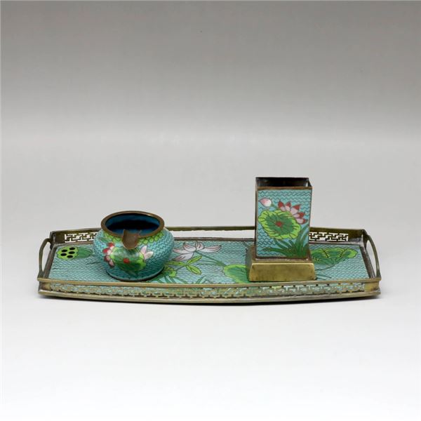 Cloisonné Enamel Smoking Set