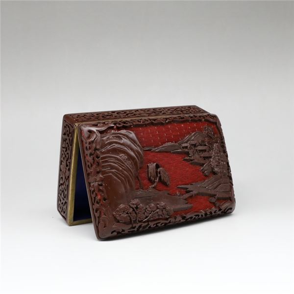 Exquisite Carved Wooden Jewelry Box