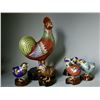 Image 2 : Cloisonné Enamel Hen and Chicks Figurines