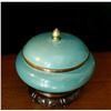 Image 2 : Turquoise Blue Cloisonné Covered Jar