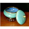 Image 4 : Turquoise Blue Cloisonné Covered Jar