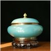 Image 5 : Turquoise Blue Cloisonné Covered Jar