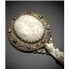 Image 2 : Hand Mirror with Inlaid Jade Carving and Gemstone Ornaments