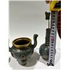 Image 7 : Cloisonné Enamel Censer, Vase, and Box Set