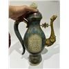 Image 2 : Cloisonné Enamel Ewer with Jade Inlay