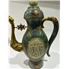 Image 6 : Cloisonné Enamel Ewer with Jade Inlay