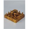 Image 1 : Gilt Bronze Seal with Twelve Zodiac Animals