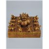 Image 2 : Gilt Bronze Seal with Twelve Zodiac Animals
