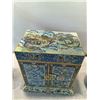 Image 3 : Cloisonné Enamel Cabinet with Birds and Floral Motifs