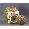 Image 6 : Cloisonné Enamel and Jade Gemstone Incense Burner