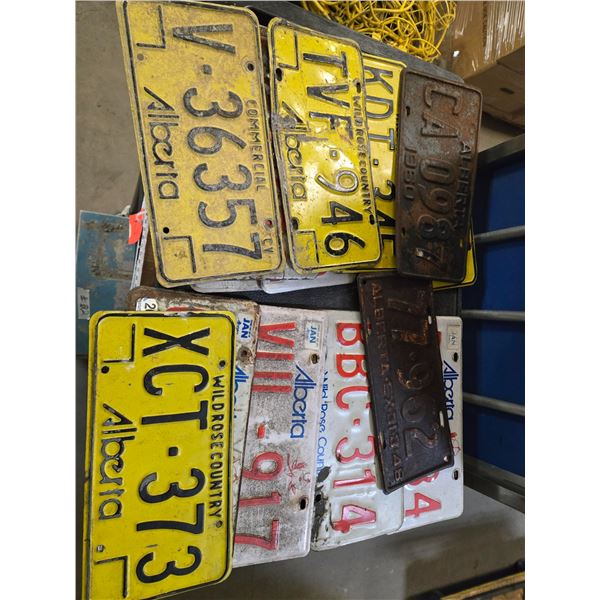 14 Used Alberta License Plates