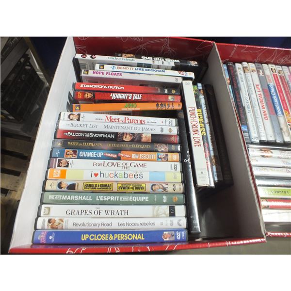 3 Boxes Of Assorted DVDs