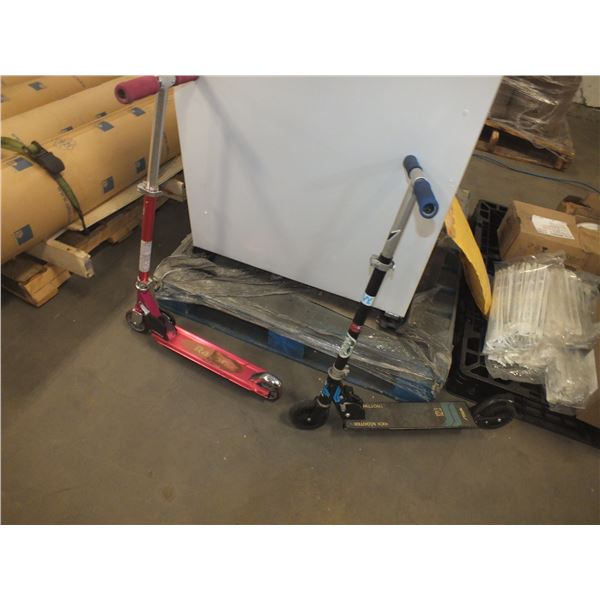 3 Kids Scooters & 1 Bike Tire