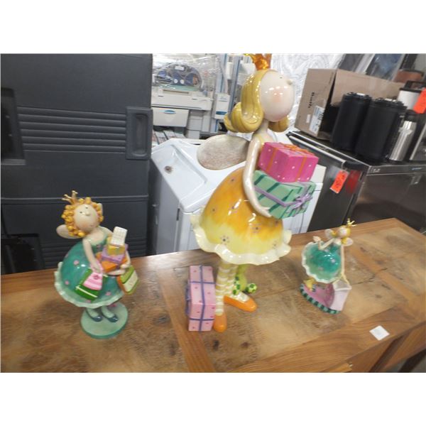 3 Fairly / Princess Statues