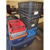 Image 1 : Assorted Plastic Crates & Grocery Baskets