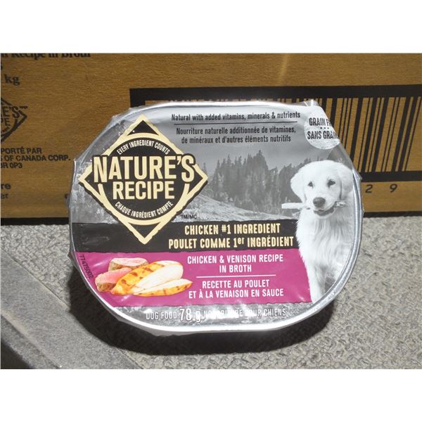Two Cases Of Natures Recipe Chicken & Venison Dog Food