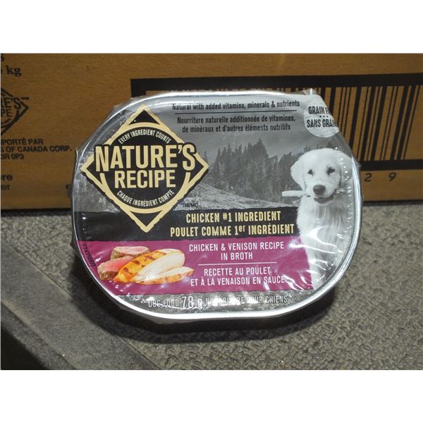 Two Cases Of Natures Recipe Chicken & Venison Dog Food