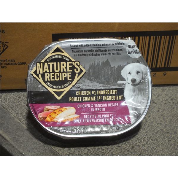 Two Cases Of Natures Recipe Chicken & Venison Dog Food