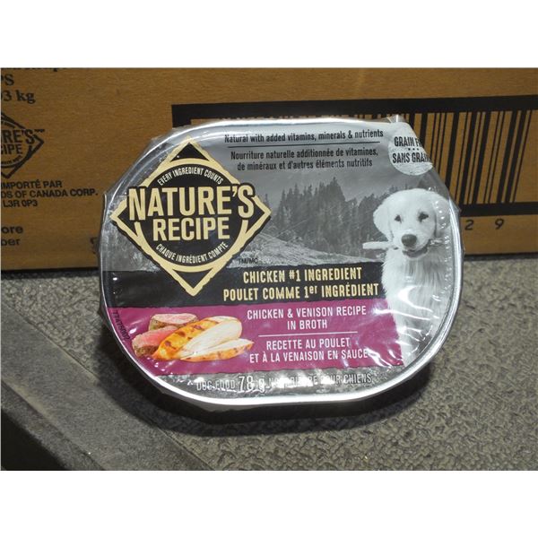 Two Cases Of Natures Recipe Chicken & Venison Dog Food