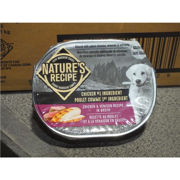 Two Cases Of Natures Recipe Chicken & Venison Dog Food