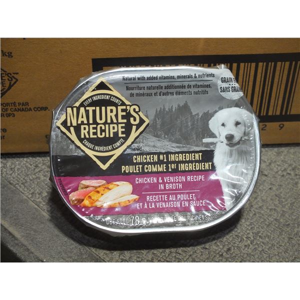 Two Cases Of Natures Recipe Chicken & Venison Dog Food