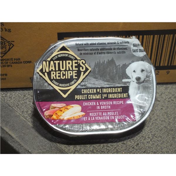 Two Cases Of Natures Recipe Chicken & Venison Dog Food