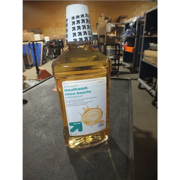 Three 1 liter Bottles Of Antiseptic Mouthwash