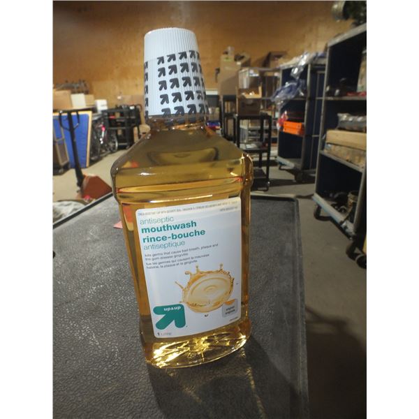 Three 1 liter Bottles Of Antiseptic Mouthwash