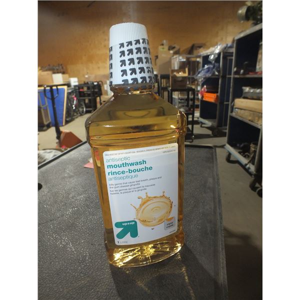 Three 1 liter Bottles Of Antiseptic Mouthwash