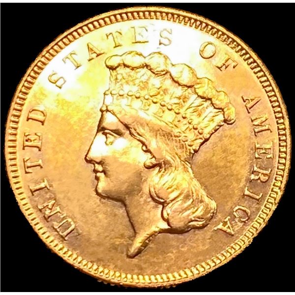 1886 $3 Gold Piece