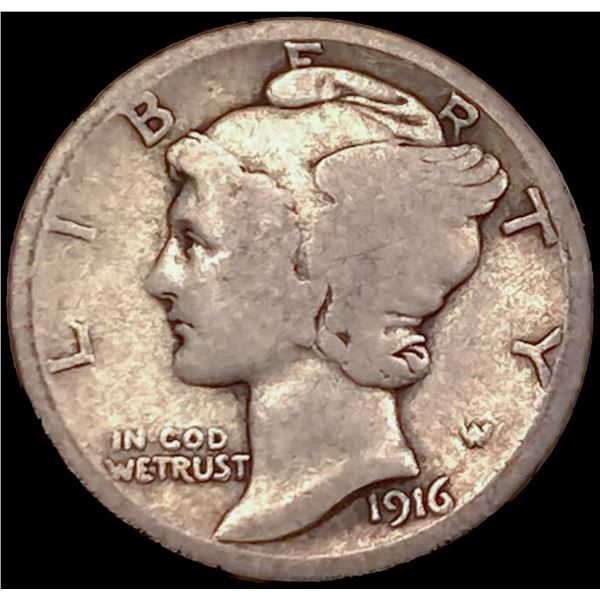 1916-D Mercury Dime