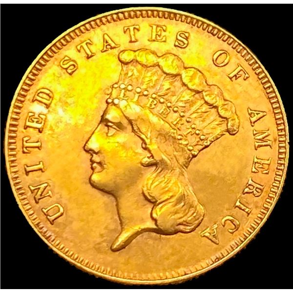 1866 $3 Gold Piece