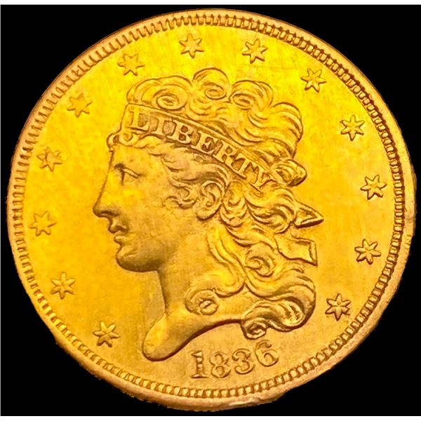1836 $5 Gold Half Eagle