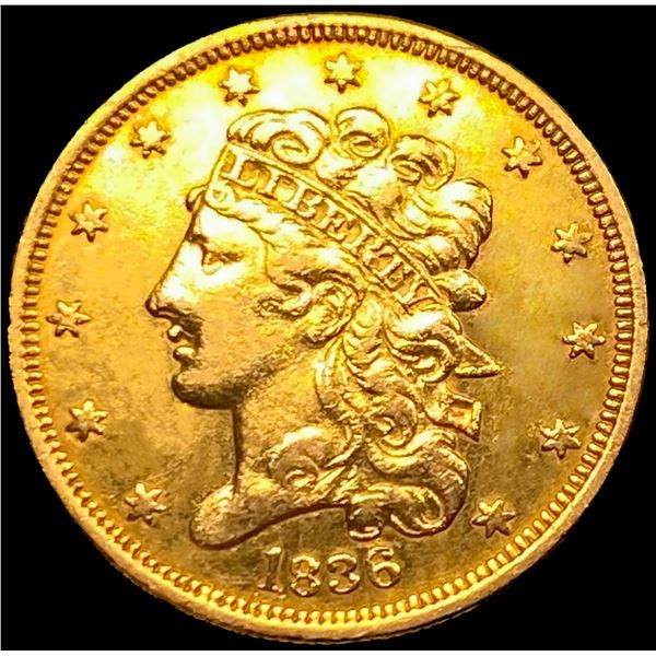 1836 $5 Gold Half Eagle