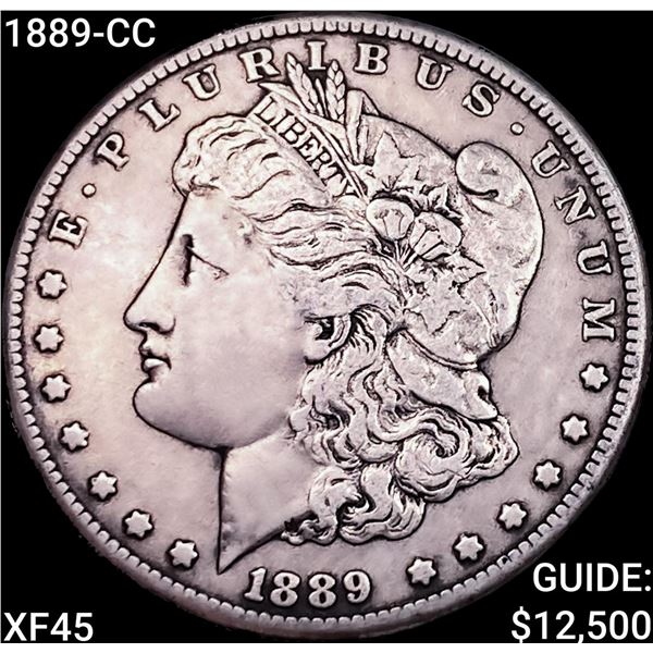 1889-CC Morgan Silver Dollar NEARLY UNCIRCULATED