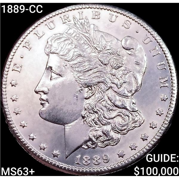 1889-CC Morgan Silver Dollar CHOICE BU+