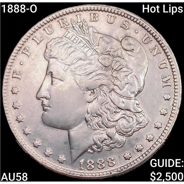 1888-O Hot Lips Morgan Silver Dollar CHOICE AU