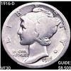 Image 1 : 1916-D Mercury Dime LIGHTLY CIRCULATED