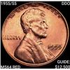 Image 1 : 1955/55 DDO Wheat Cent CHOICE BU RD