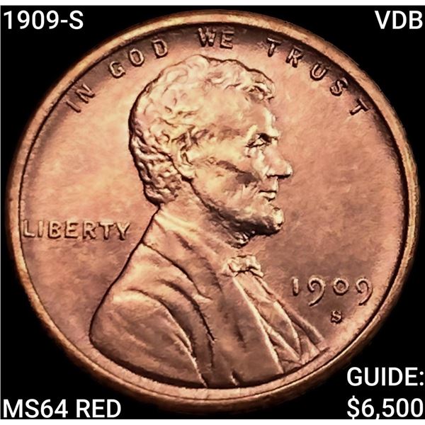 1909-S VDB Wheat Cent CHOICE BU RD