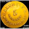 Image 1 : (1834-1837) C. Bechtler $5 Carolina Gold CHOICE AU