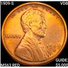 Image 1 : 1909-S VDB Wheat Cent CHOICE BU RD