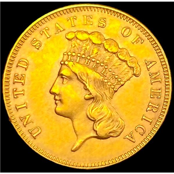 1855 $3 Gold Piece